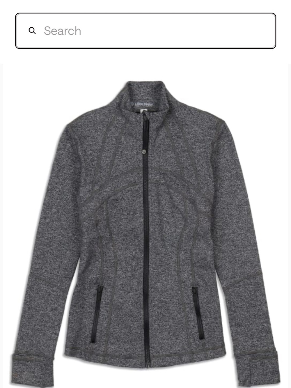 Lululemon Define Heathered Gray Full-Zip  Jacket